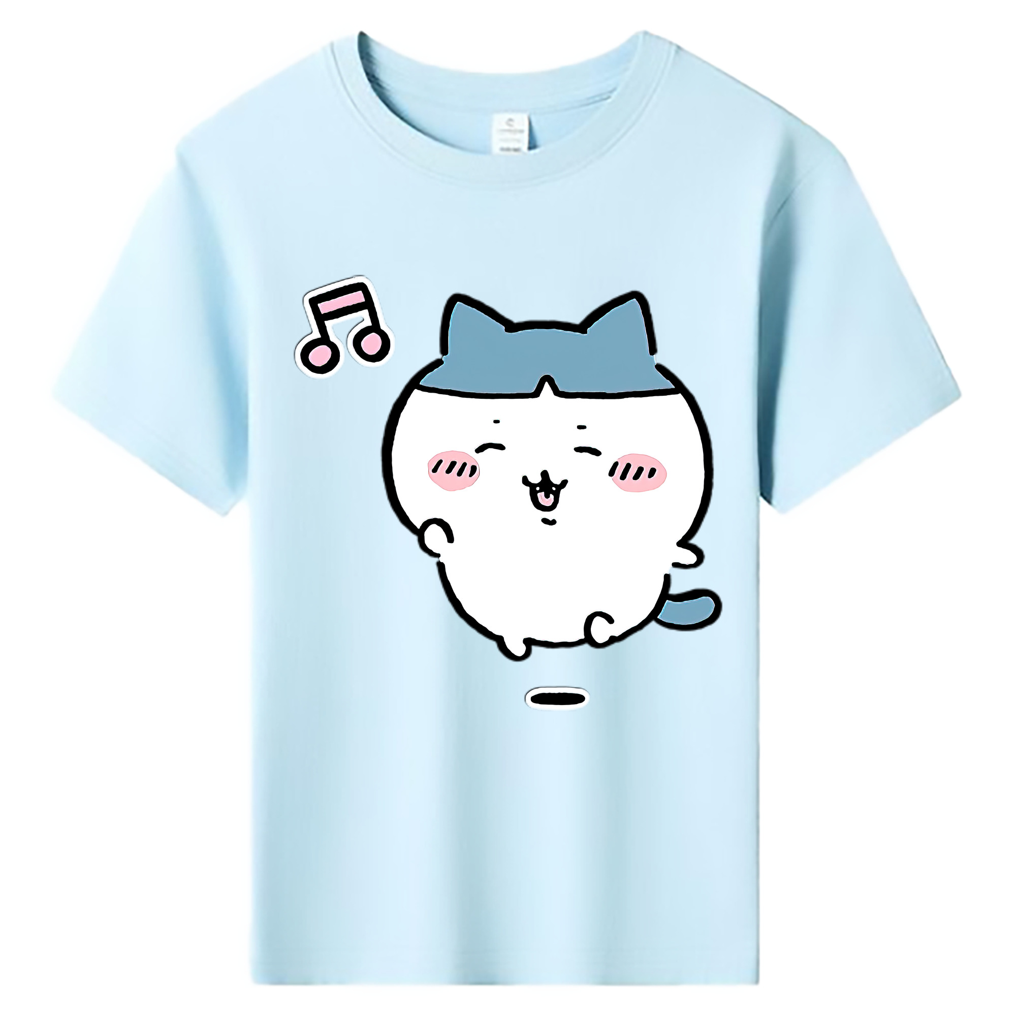 （画像用） ちいかわ ハチワレ Chii-kawa hachiware 綿100％キッズTシャツ（フロントプリント）